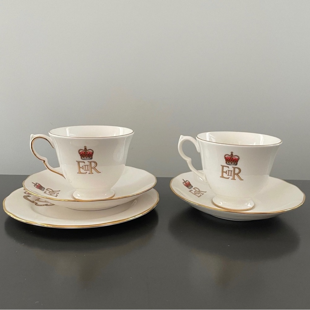 Silver Jubilee Tea cups, saucer, plate